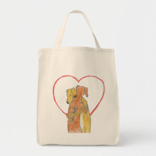 Den Rhodesian Ridgeback kramen hänger lös Tygkasse
