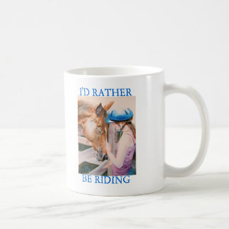 Den rida flickan som jag skulle rider ganska, kaffemugg
