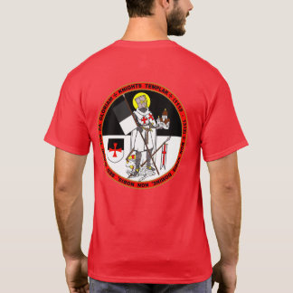 Den riddareTemplar svarten & vit förseglar T Shirt