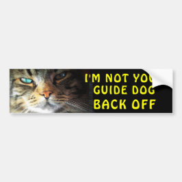 Den rikliga katten är inte din vägleder hunden bildekal