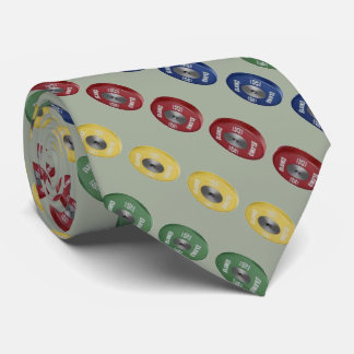 Den rikliga weightliftingen pläterar tien - grått slips