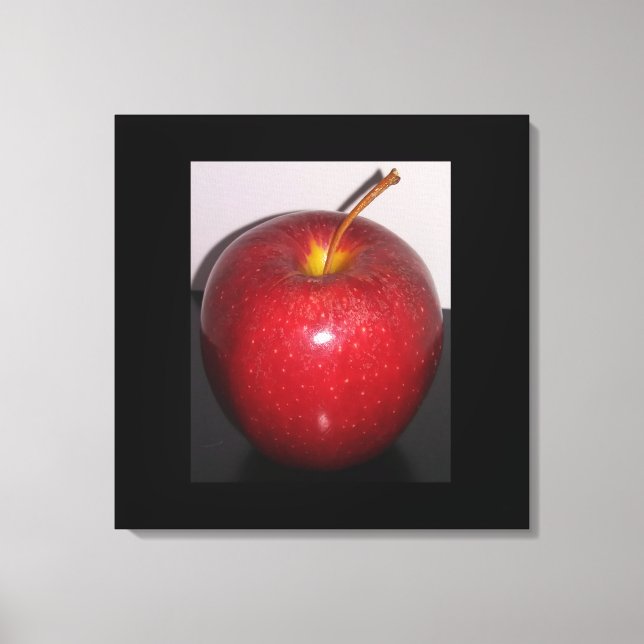 Den riktiga apple Fine Art Canvastryck (Framsida)