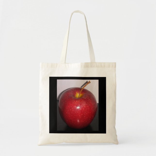 Den riktiga Apple Tote-blocket Tygkasse (Framsidan)