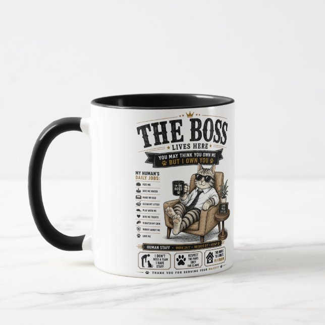 Den riktiga bossen mugg (Vänster)