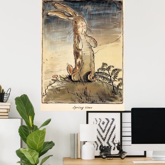 Den riktiga kaninen , vår tid poster (Hemmakontoret)