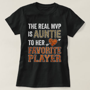 Den riktiga MVP är faster Basketboll Favoritspelar T Shirt