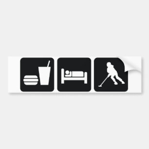 Den Ringette "äta sömnRingette" bildekalet Bildekal