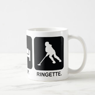 Den Ringette "äta sömnRingette" muggen Kaffemugg