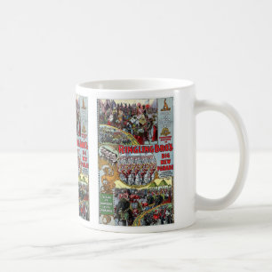 Den Ringling broderparaden delar upp 1899 Retro Kaffemugg
