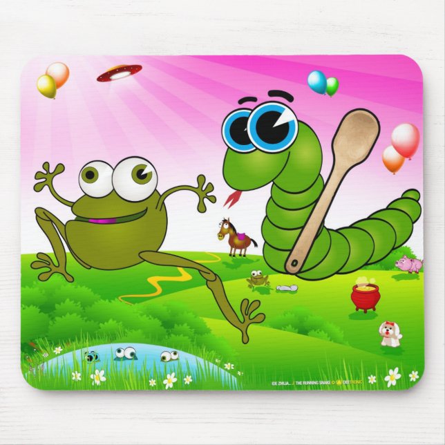 Den rinnande musen för ormen (Ide Zmija) vadderar Musmatta (Framsidan)