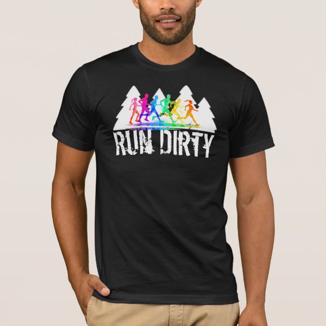 Den rinnande skjortan för slingan - kör smutsar t shirt (Framsida)
