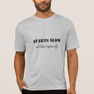 Den rinnande tShirten startar långsamt och Tee