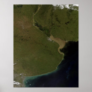 Den Rio de la Plata bred flodmynning Poster