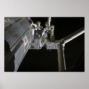 Den robotic armen av det japanska experiment Modu Poster