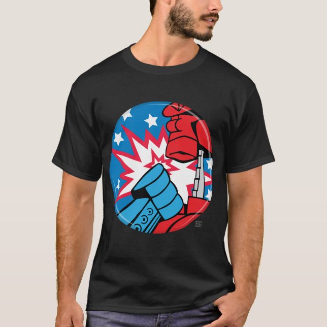 Den Rockem Sockem USA kampanjen knäppas T Shirt (Framsida)