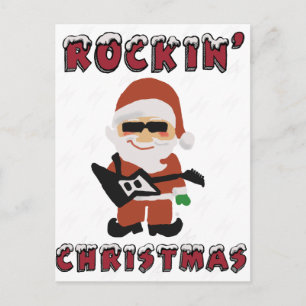 Den Rockin julen kyler Santa Helg Vykort