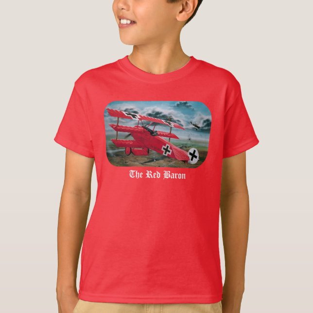 Den röda baron'sens Fokker triplanen T-shirt (Framsida)