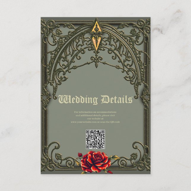 Den röda blomman, blommarna av kärlek. tilläggskort (Framsida)