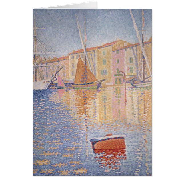 Den röda bojet, Sanktt Tropez, 1895 Hälsningskort (Framsidan)