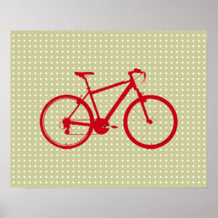 Den röda cykeln poster