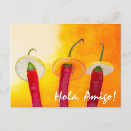 Den röda, den heta, den chilien vykort