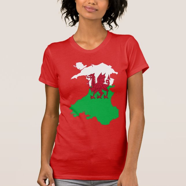 Den röda draken visar vägen t shirt (Framsida)