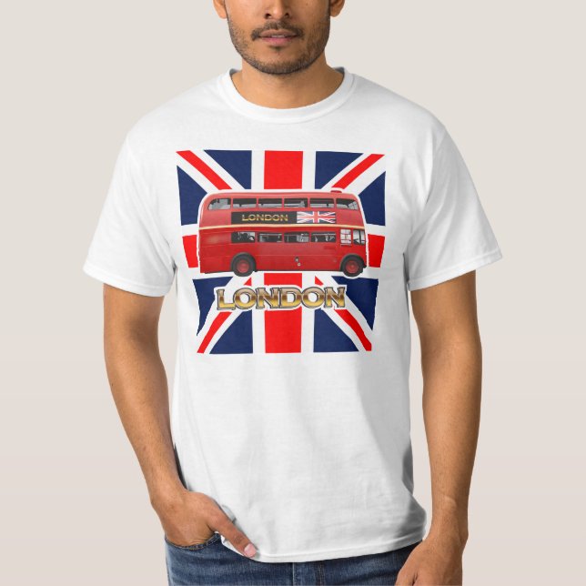 Den röda dubbeldäckareLondon bussen Tröja (Framsida)