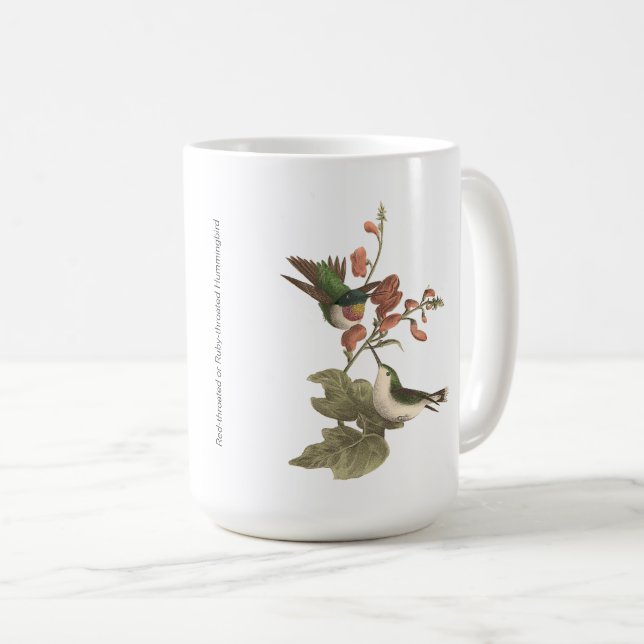 Den röda eller ruby-throated Hummingbird Kaffemugg (Framsida höger)