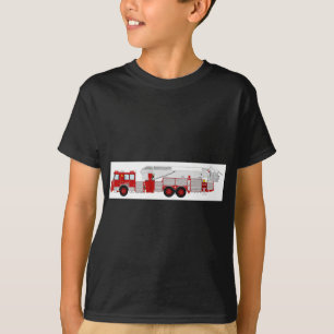 Den röda flyg- räckviddanpassningsbar avfyrar t-shirt