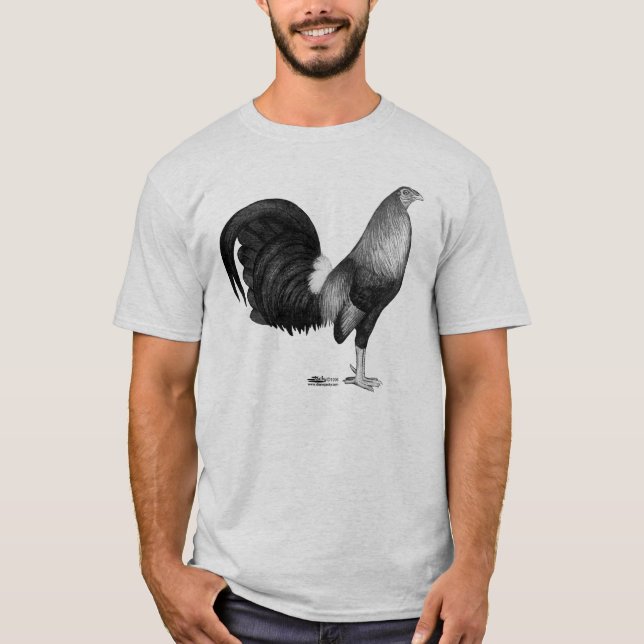 Den röda gamecocken kläcker tee (Framsida)