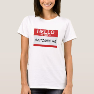 Den röda hejen mitt namn är… anpassadet tee shirt