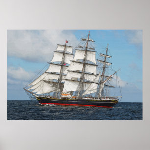 Den röda högväxt affischen för frakt 36 x 24 poster