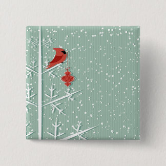 Den röda kardinalen knäppas knapp