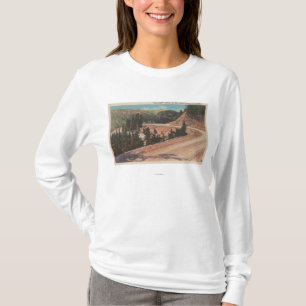 Den röda logen, MT - beskåda av Mae väster bukt T Shirt