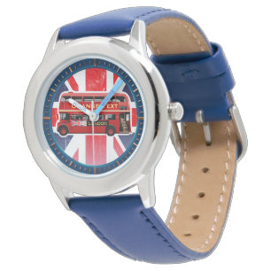 Den röda London dubbla däckarebussen Armbandsur