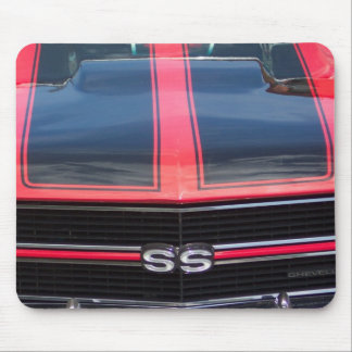 Den röda och svart Chevelle SS musen vadderar Musmatta