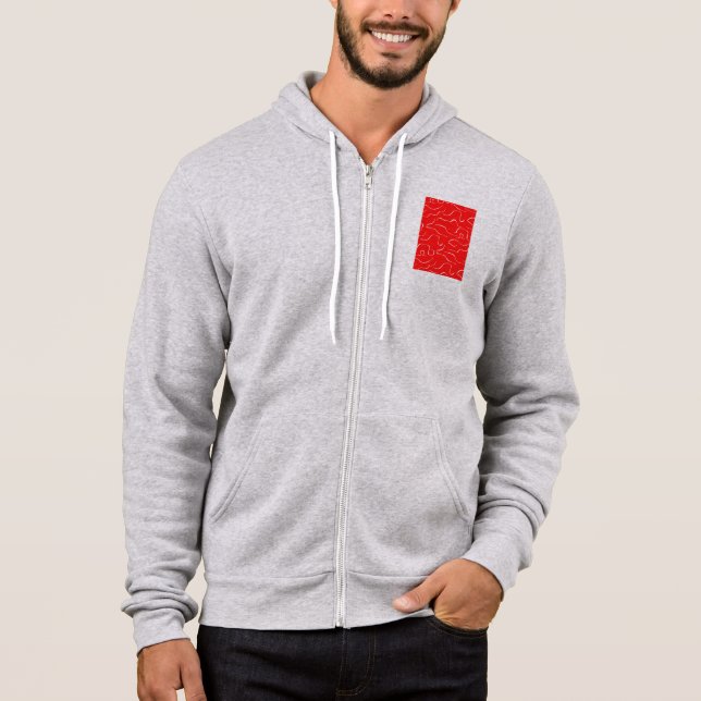 Den röda och vita mönster. t shirt (Framsida)
