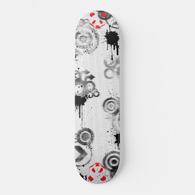 Den röda pandaen Z.Board Old School Skateboard Bräda 21,6 Cm (Framsida)