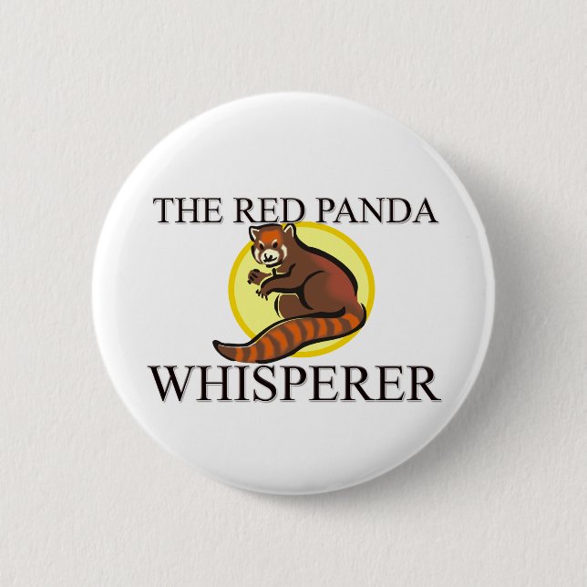Den röda Pandawhispereren Knapp (Framsida)