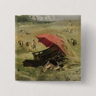 Den röda parasollen, c.1860 knapp