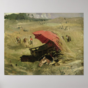 Den röda parasollen, c.1860 poster
