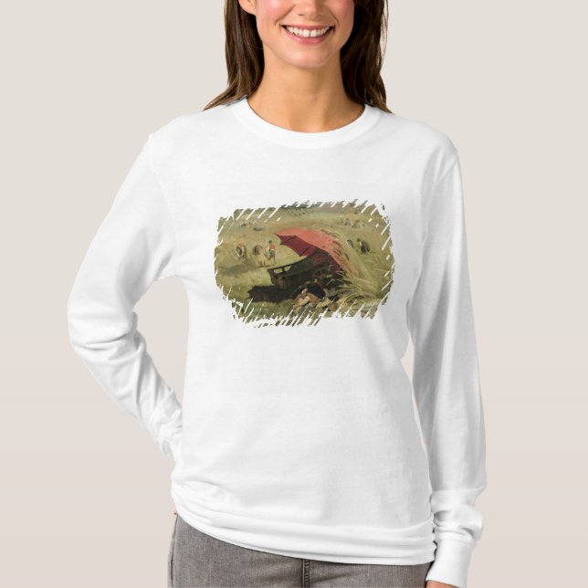 Den röda parasollen, c.1860 tee shirt (Framsida)