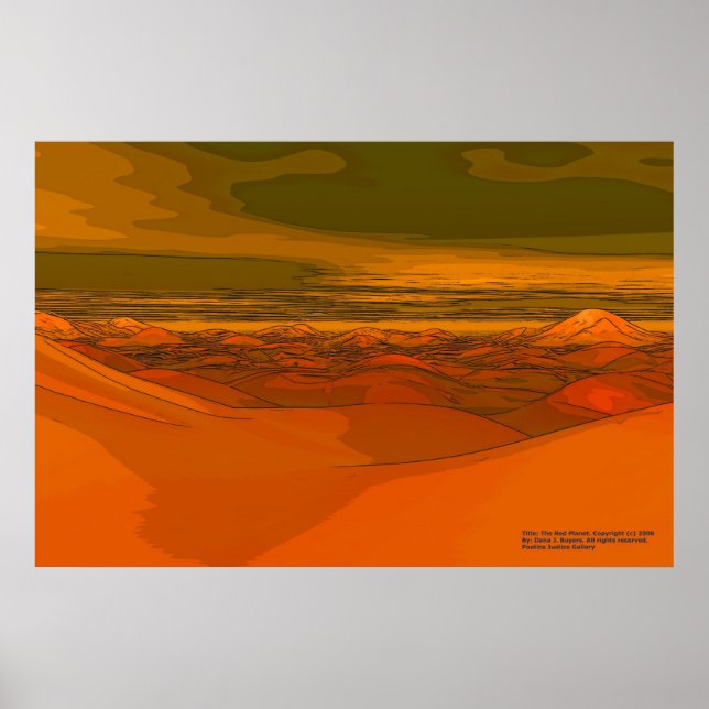 Den röda planeten poster (Framsidan)