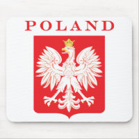 Den röda Polen örnen skyddar