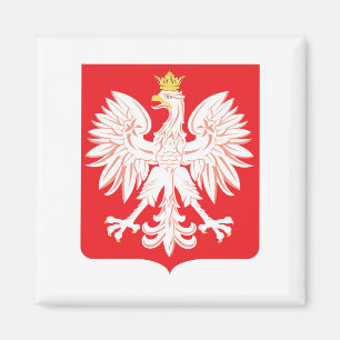 Den röda polska örnen skyddar magnet