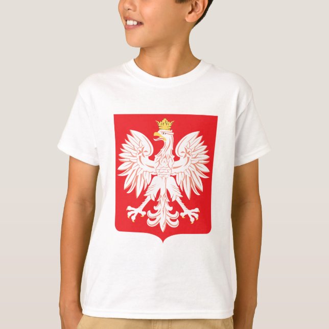 Den röda polska örnen skyddar t-shirt (Framsida)