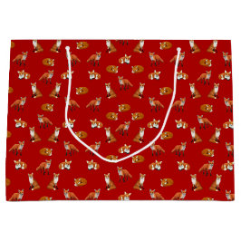 Den röda rävfamiljgåvan hänger lös