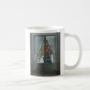 Den röda sjaletten, porträtt av Fru Monet (1873) Kaffemugg