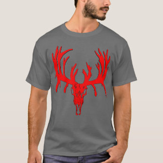 Den röda skallen skräddarsy t-shirt