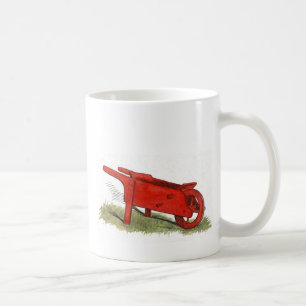 Den röda skottkärran kaffemugg